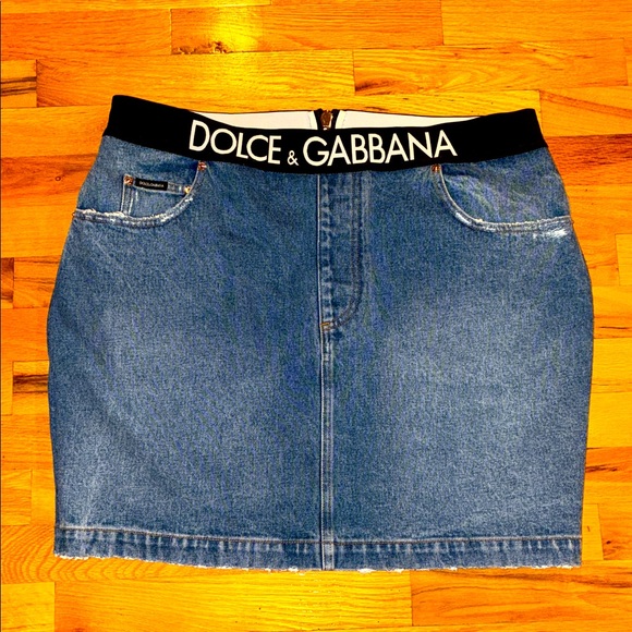 DOLCE&GABBANA denim skirt size 54 - Picture 1 of 6